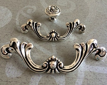 Schwarz Weiß Keramik Möbel Griffe Griff Knäufe von ARoseRambling