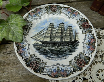 Vintage Great Republic Currier and Ives 10" Plate - Tall Ships - Heritage Mint LTD. Collectibles - Churchill - England