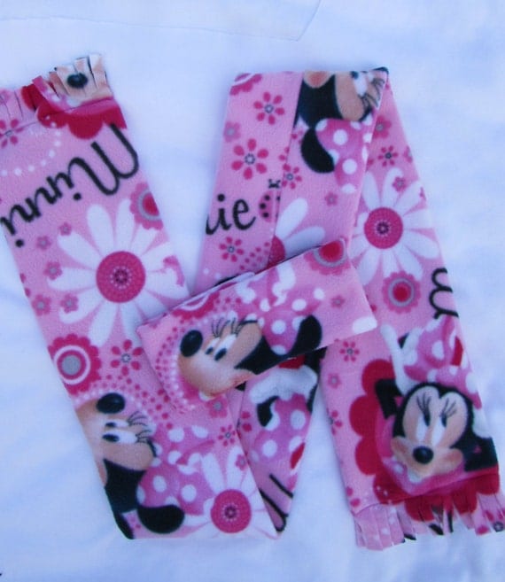 Minnie Mouse fleece headband and scarf set size toddler and school age