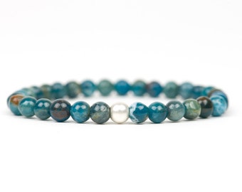 Apatite Bracelet Healing Gemstone Bracelet Motivation Chakra Bracelet, Handmade Jewelry
