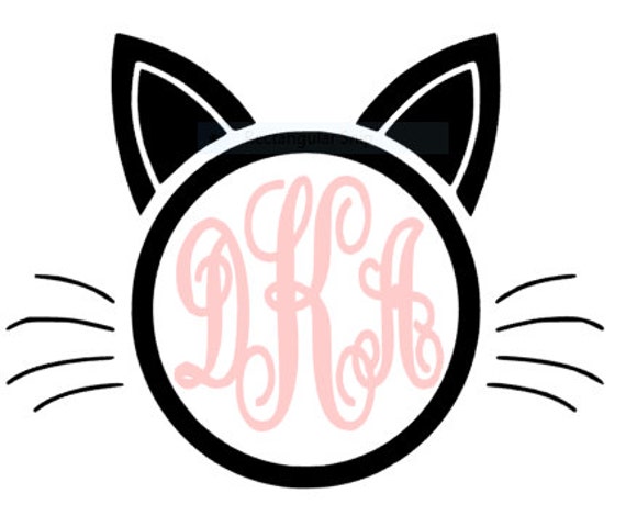 Download Cat & Kitten Lover Monogram Initial Vinyl Decal by ...