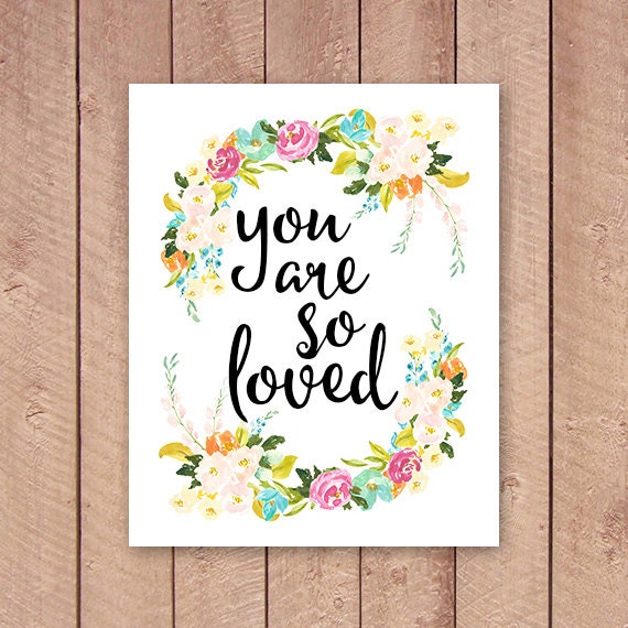 You Are So Loved Nursery Printable 11x14 by PaperCanoePrintables