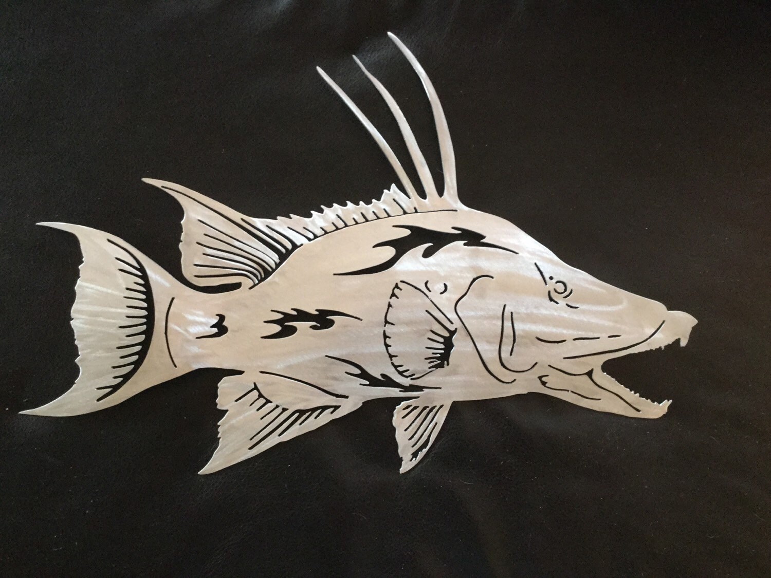 Hogfish metal gamefish wall art fish by Islandlifemetalworks