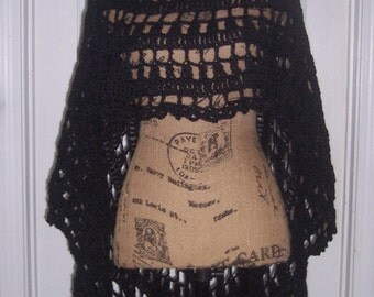 Crocheted Poncho Shawl/Cape