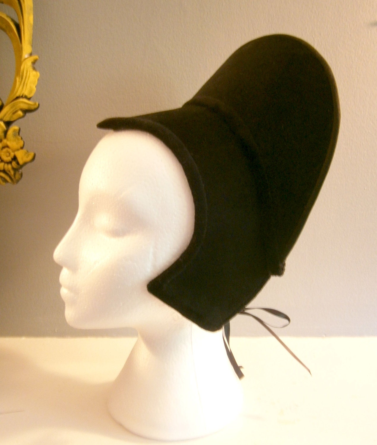 Blank Renaissance French Hood Tudor Hat Anne Boleyn French