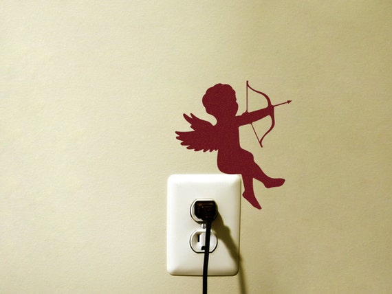 cupid fabric sticker