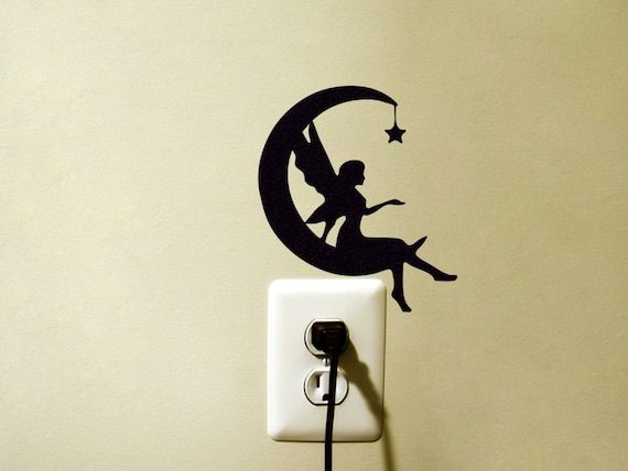 Moon Fairy Fabric Wall Decal