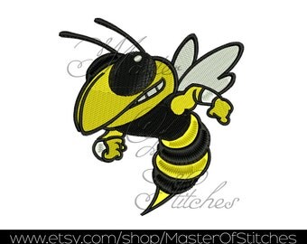 Football Machine Embroidery Designs (georgia tech) 4x4 - Instant Download