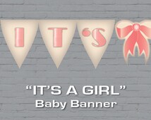 Popular items for its a girl printable on Etsy