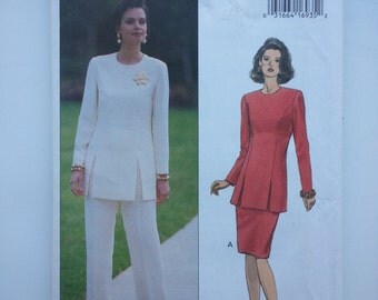 90s suit / mother bride outfit / suit jacket / womens pant suit / 1993 vintage sewing pattern, Sizes 6 8 10, Bust 30 31 32, Butterick 6899
