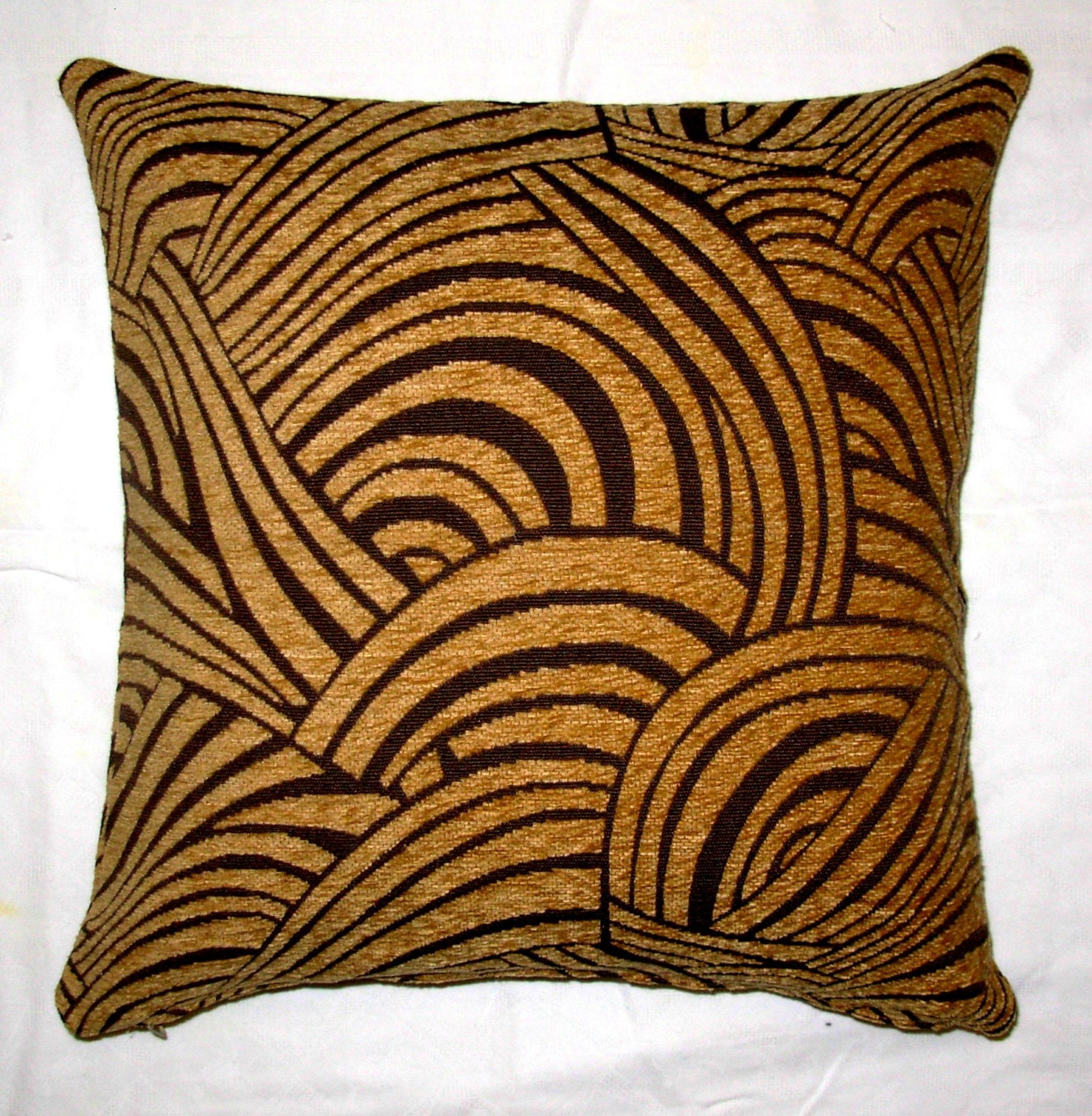  Brown  Velvet  Pillow  Cover Beige Accent by LADIESTSANTES on 