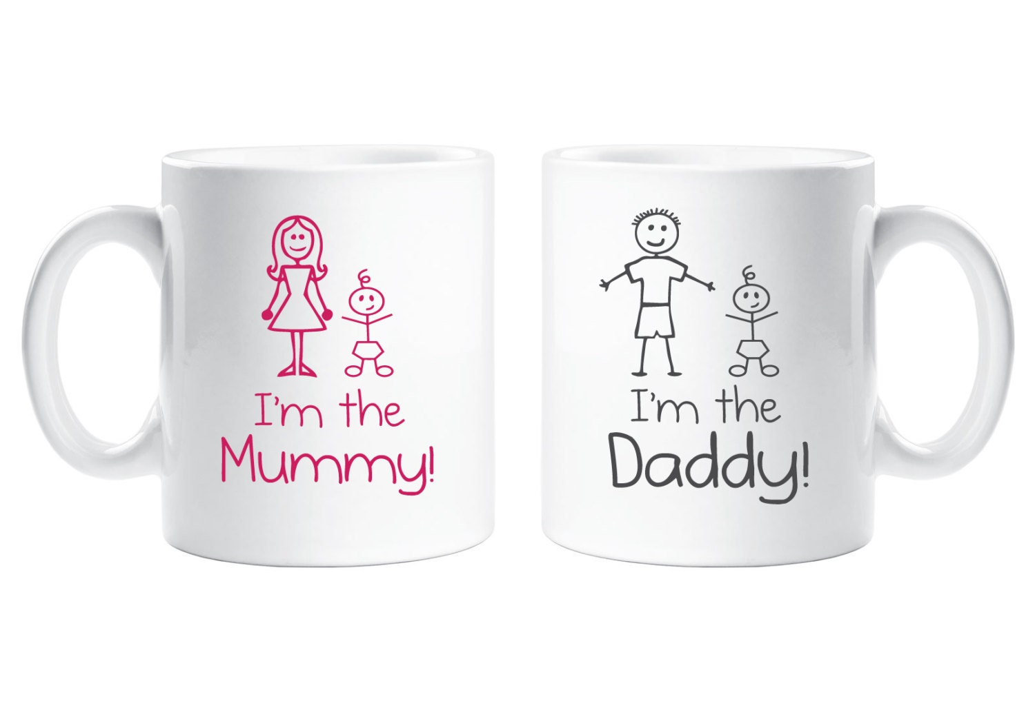 I'm The Mummy Daddy Mug Set Gift New Dad Mummy Present