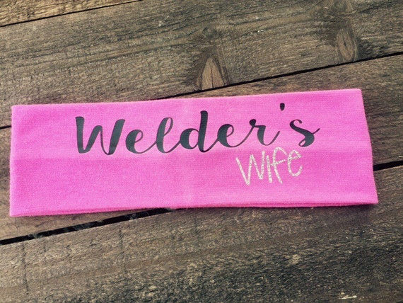 Welders Wife headband stretch by DuncanCustomCreation on Etsy picture pic