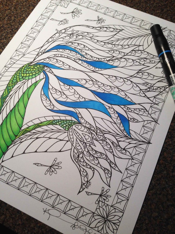 Coloring page from an Original drawing 