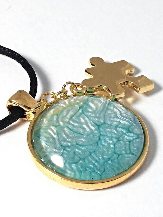 Autism necklace autism awareness jewelry puzzle piece