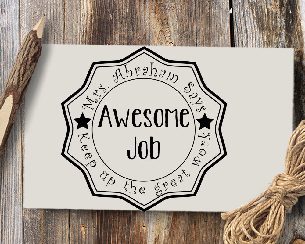 Teacher Stamp Custom Book Stamp for Teacher Custom Teacher