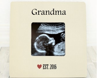 Grandma to Be Grandparents to Be Ultrasound Frame Sonogram Frame Gender Reveal New Baby Frame Nana to be