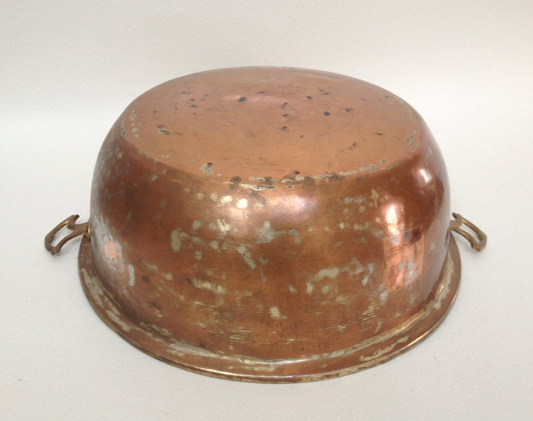 French Vintage Hammered Copper Jam Pot Early by FrenchBricABroc