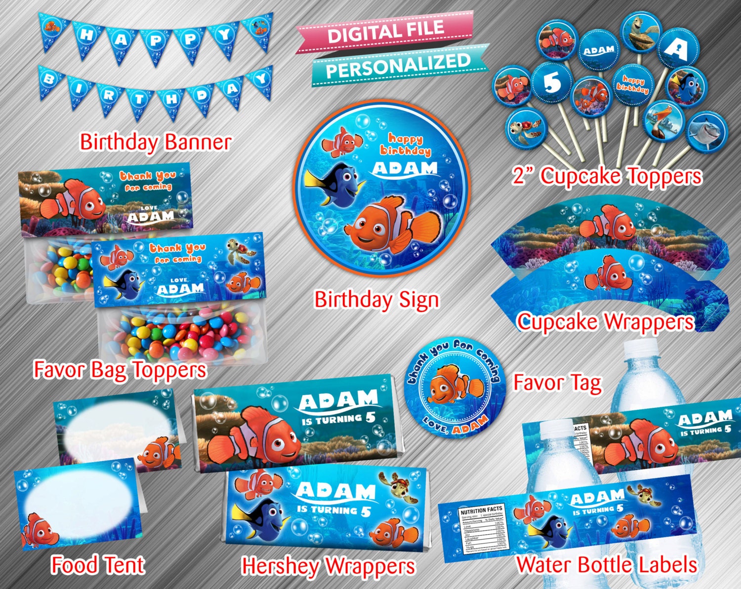 finding nemo printable party package