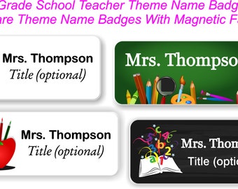 Teacher name tag | Etsy