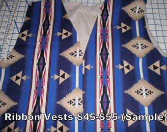 Southwestern Style, Native American Ribbon Vest