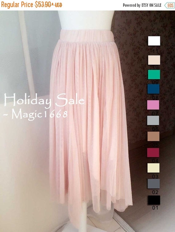 nude maxi skirt