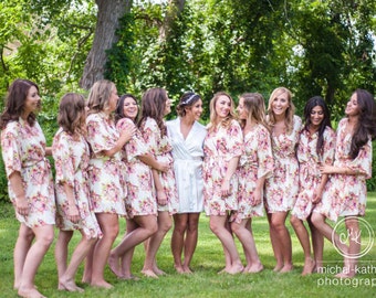 Bridesmaid gift for Bridesmaid Robes bridal shower gift bridal robe mother of the bride gift wedding gift flower girl gift wedding robe 1001
