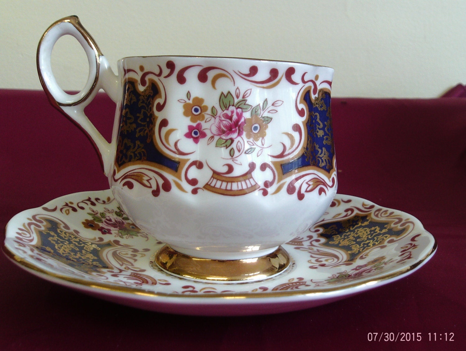 Elizabethan China Tea Cup and Saucer England