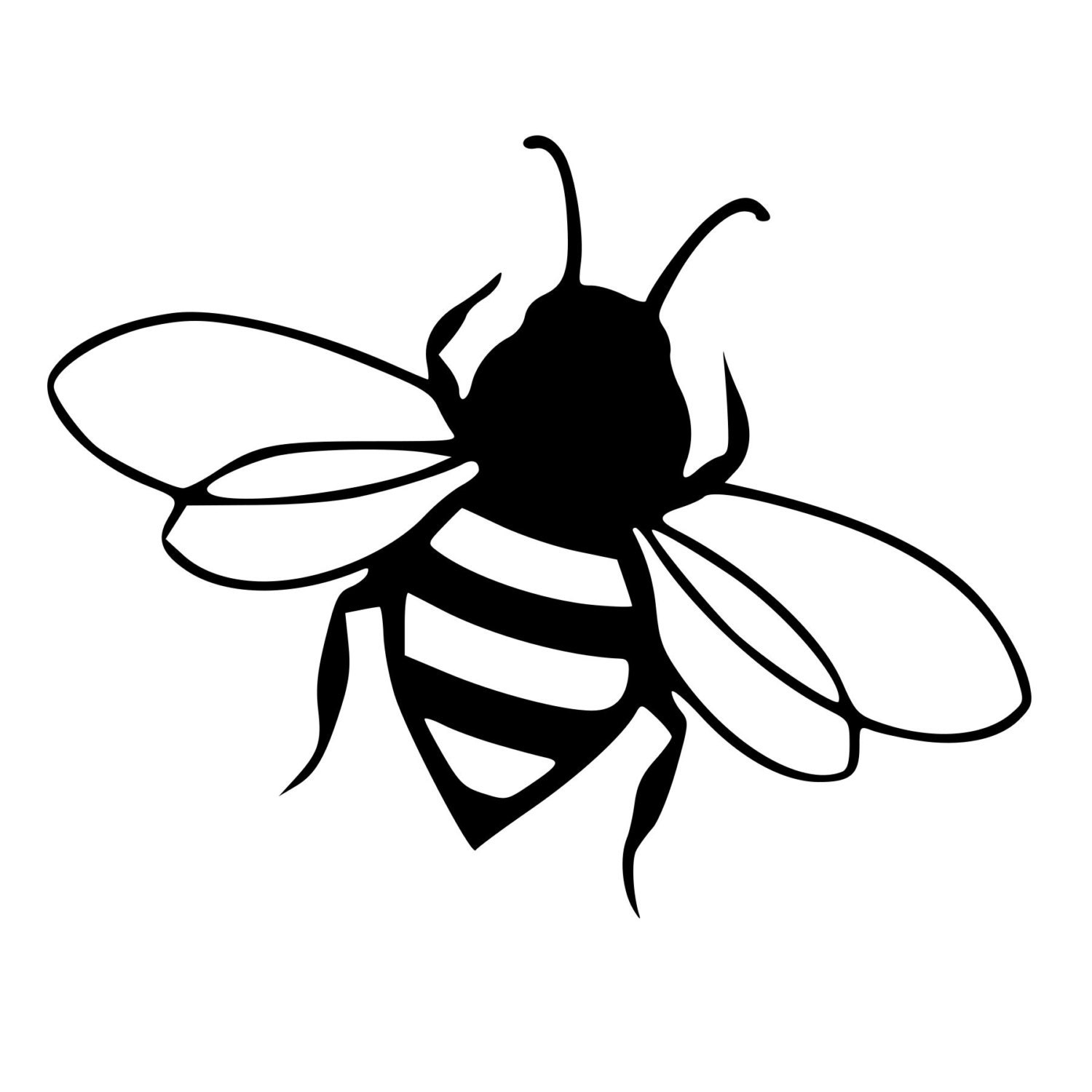 Bumble Bee Die-Cut Decal Car Window Wall Bumper Phone Laptop