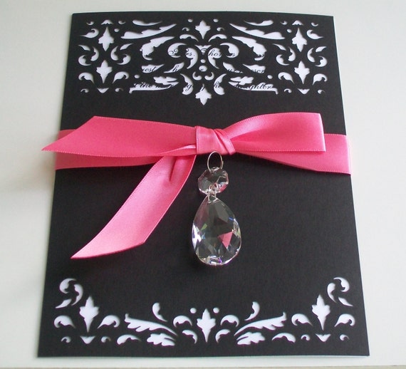 5 Crystal Wedding Card Embellishments by weddingbridaldecor