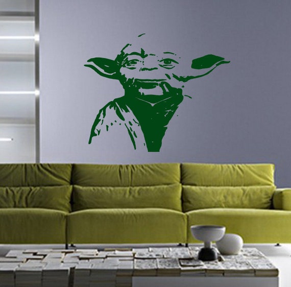 Yoda Star Wars Nursery Room Kids Bedroom wall by WorldofDecals