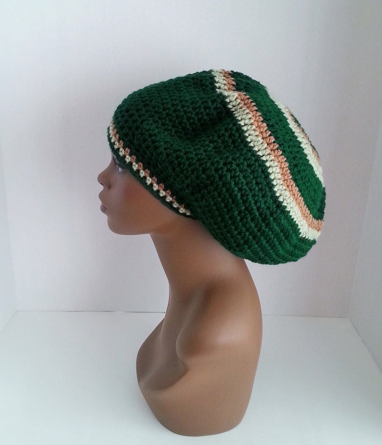 Crochet Rasta Tam Crochet Rasta Hat Three Color Crochet