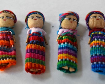 Little Indita Dolls | Guatemala Worry Dolls | Quita Pena | Set of 3