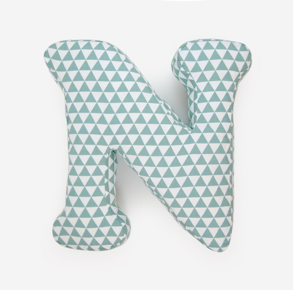 Alphabet Pillow Letter N Alphabet Pillows Initials Letter
