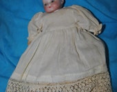 DOLL Approx 1920s AM 9" German BISQUE Head and Cloth Body