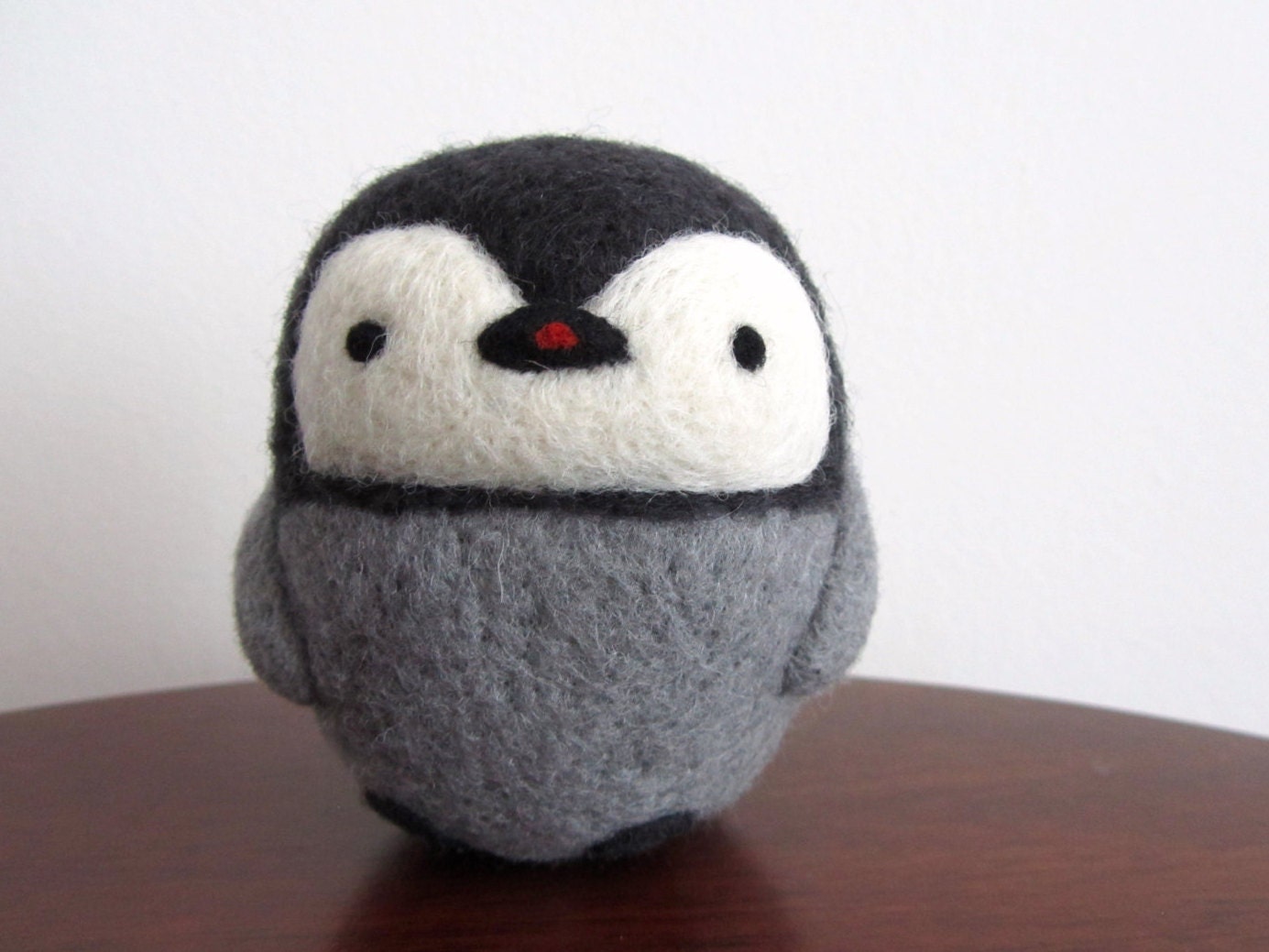 Needle Felted Penguin Penguin Ornament Felt Penguin Wool