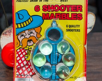 6 Shooter Marbles from Imperial Toys, Original Packaging