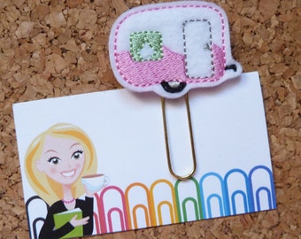 Felt Camper Bookmark | Paper Clip | Planner Clip | Refrigerator Magnet | Cute Brooch Pin |Organizer | Calendar | Planner Accessory | 271