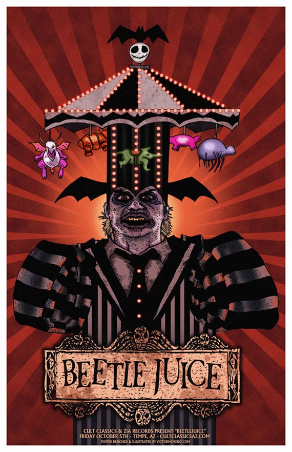 Items similar to Beetlejuice 11 x 17 Art Print on Etsy