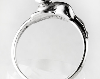 Cat Sterling Silver Ring