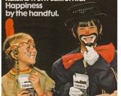 1975 Halloween California Advisory Board Ad - Authentic - Original - Advertising Raisins - Cute Costumes!