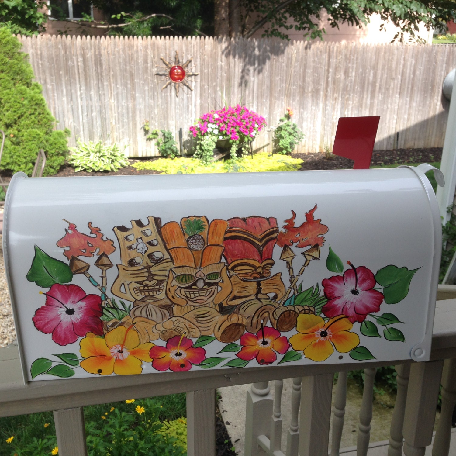 Tiki Mailbox Custom Ordered Hand Painted