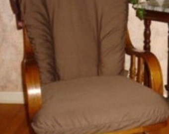 Nursery Glider Rocker SlipCover - Family Room- Chocolate Brown