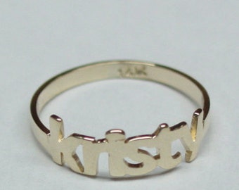 Monogram ring SSR1 sterling silver.