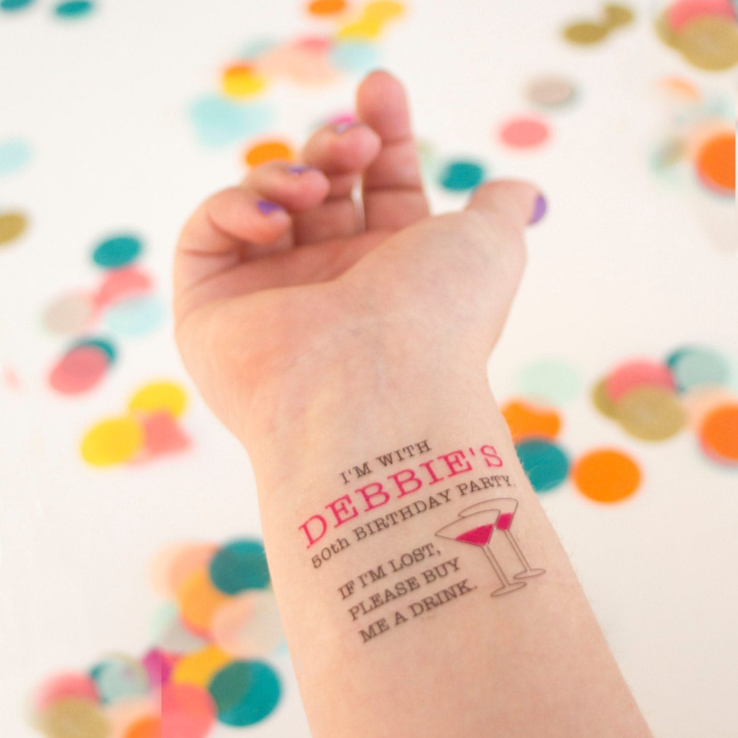 50th birthday party custom temporary tattoos if lost buy me 50th birthday party custom temporary tattoos if lost buy me