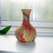 Vintage Bud Vase Nemadji Pottery Multi Colored Swirls