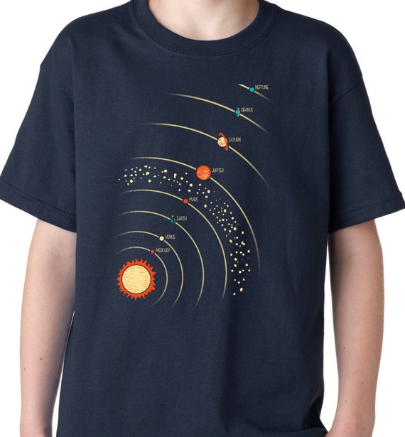 YOUTH Solar System T-Shirt cool space shirt by CrazyDogTshirts
