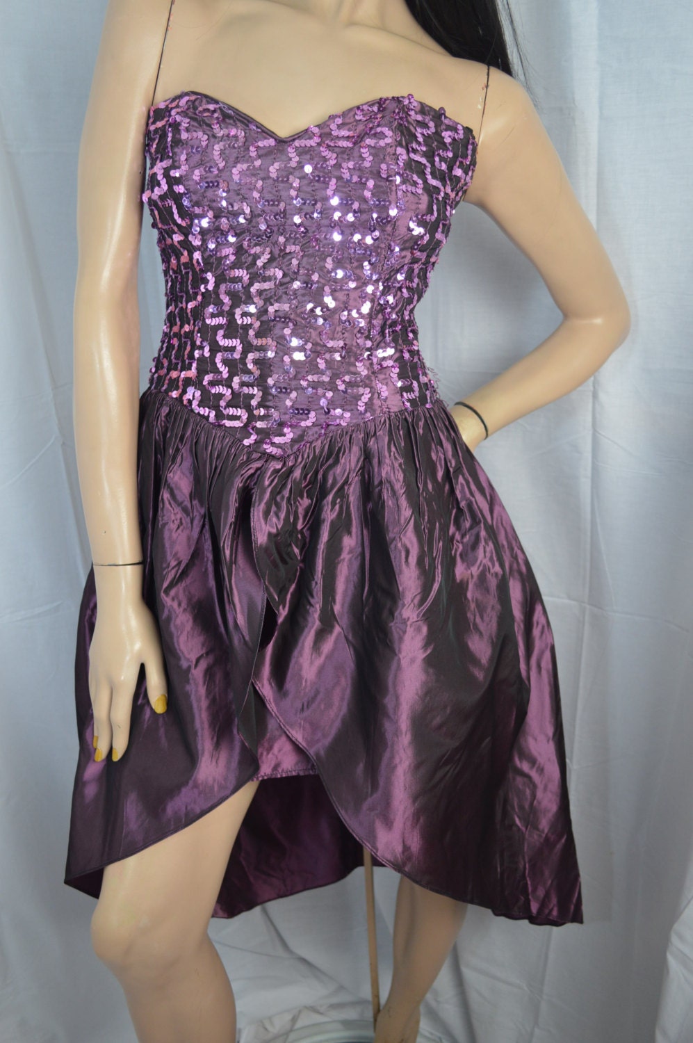 1980’s Prom Dress Vintage Party Dress Sequin Dress Jessica McClintock ...