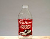 Vintage 1980's Milk Bottle Advertising Cadbury's Drinking Chocolate