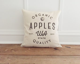 Organic Apple Pillow Cover